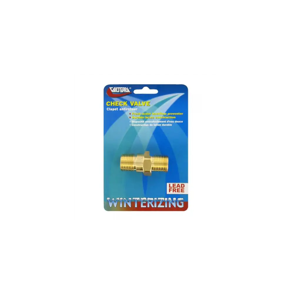 Uni-Directional Flow Fresh Water Check Valve - 1/2" MPT x 1/2" MPT - VALP23415LFVP